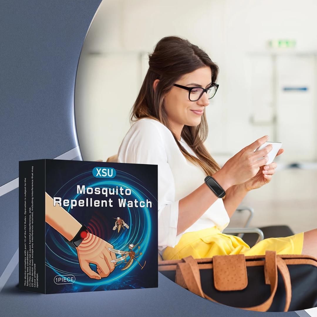 残1 電子式蚊取り器 蚊よけウォッチ 蚊よけリストバンド 植木作業/農作業/花火/キャンプ等に!拍卖
