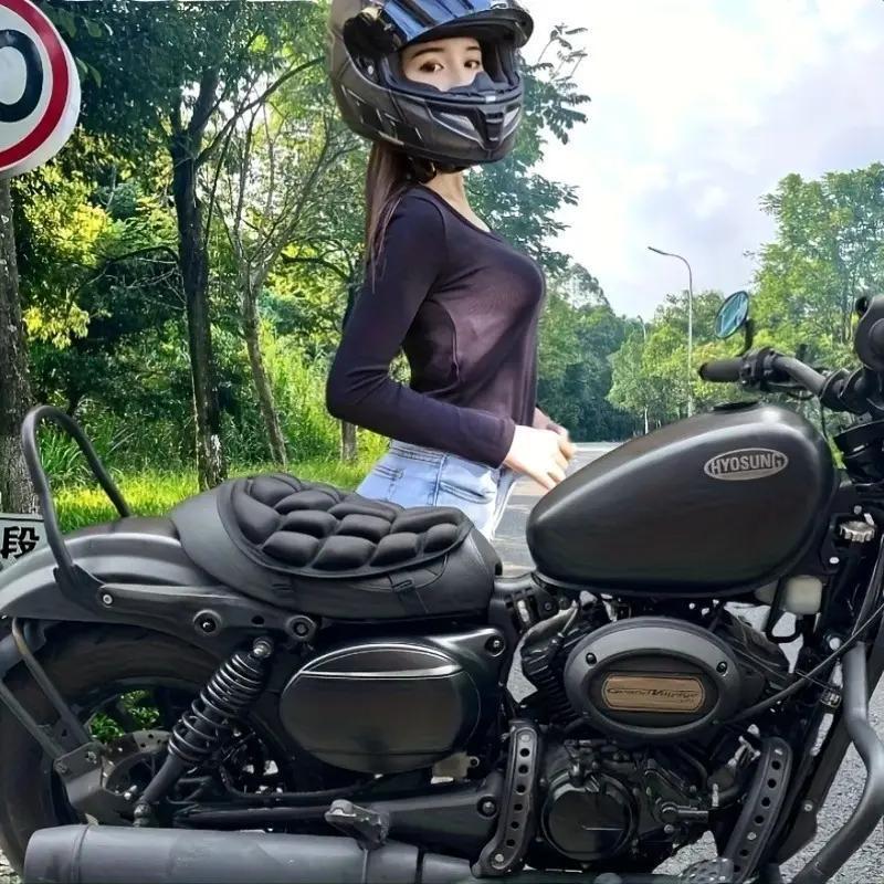 ◇オートバイ/バイク シートクッション 滑り止め通気性衝撃吸収、ポリアミド素材、各種バイク・電動スクーター対応拍卖