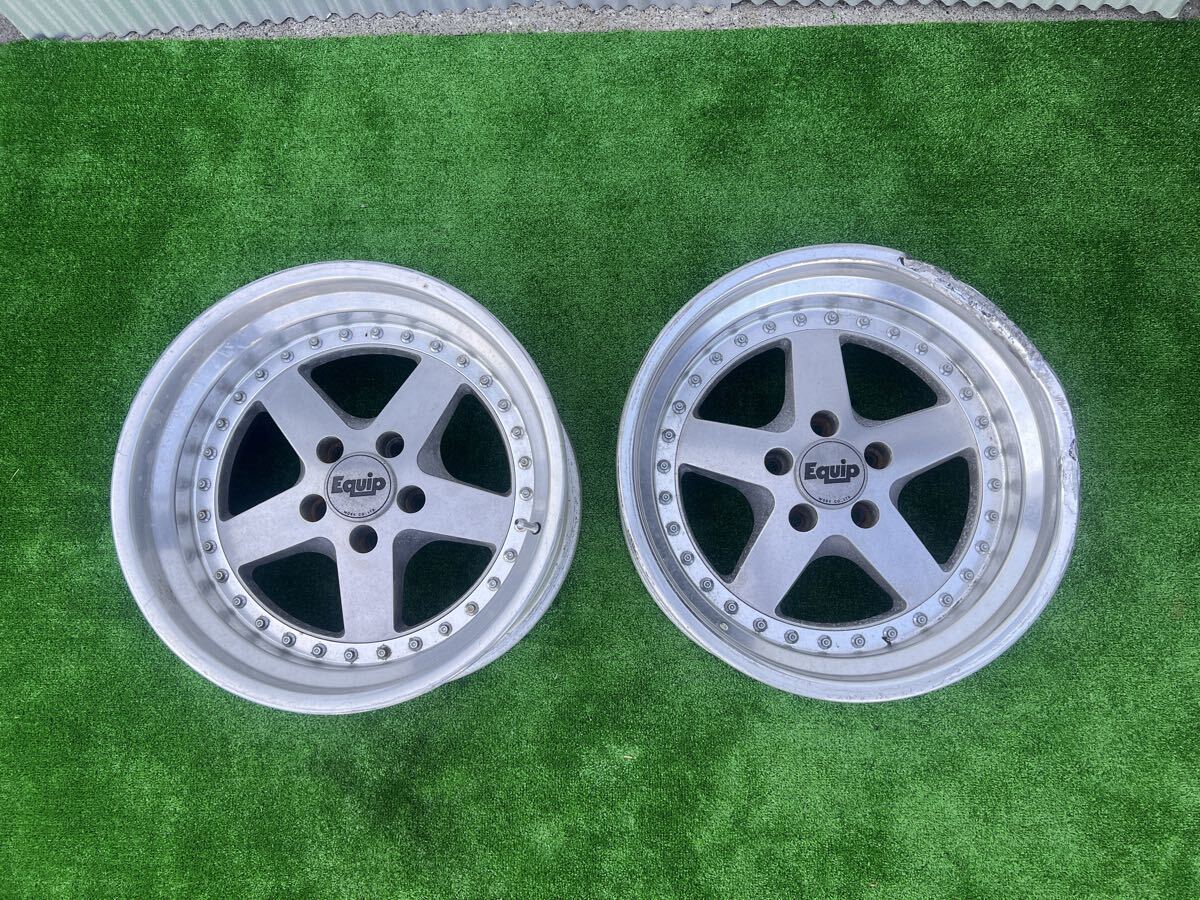 深リム WORK EQUIP ワーク エクイップ 17インチ 9J ET-8 114.3 5穴 2本 拍卖