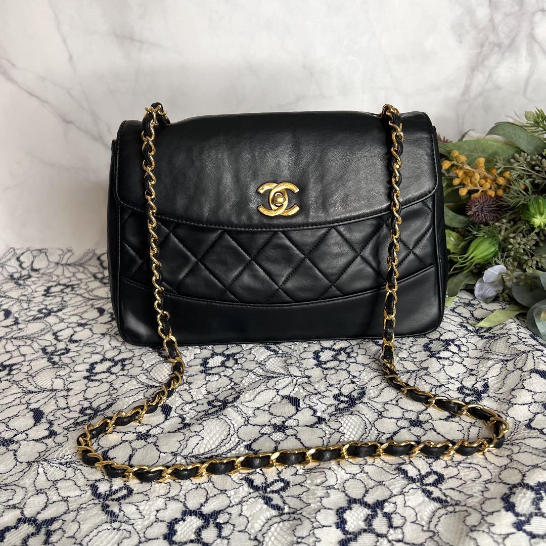CHANEL シャネル【美品】ビンテージ チェーンショルダーバッグ マトラッセ拍卖