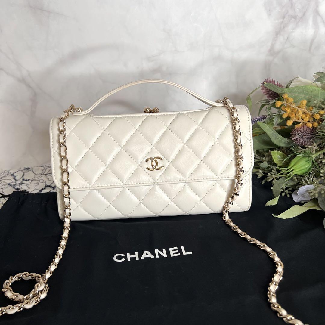 CHANEL シャネル【極美品】がま口 チェーンウォレット ココハンドル拍卖