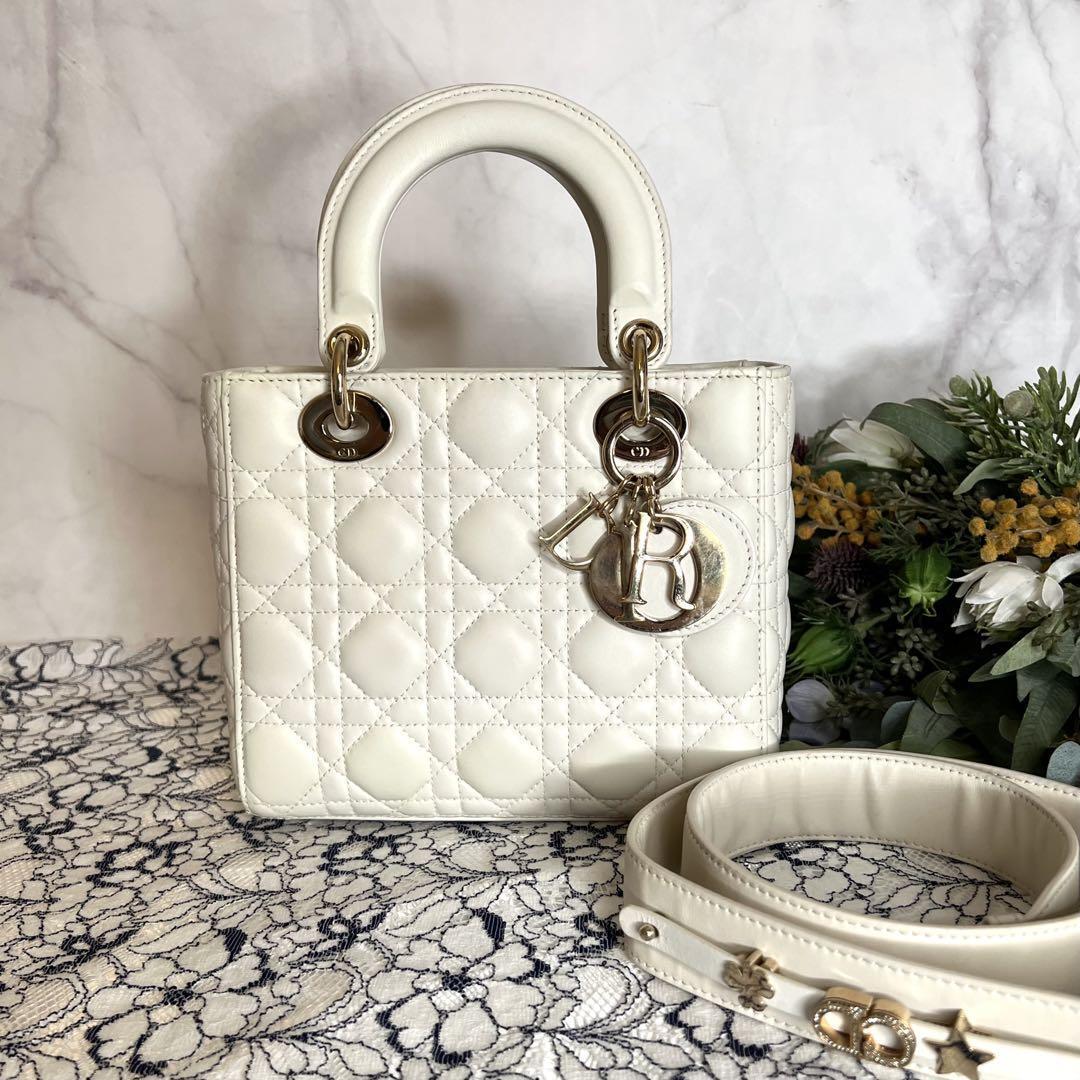 DIOR ディオール【美品】レディーディオール ショルダーバッグ カナージュ拍卖