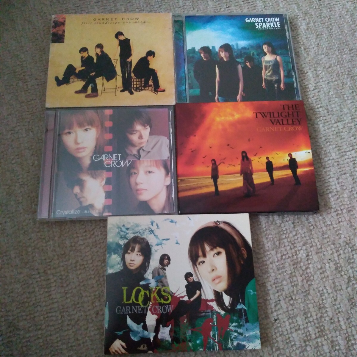 GARNET CROW CD セット 5枚 初回限定盤 DVD付き有 first soundscope SPARKLE Crystallize THE TWILIGHT VALLEY LOCKS ガーネット・クロウ拍卖