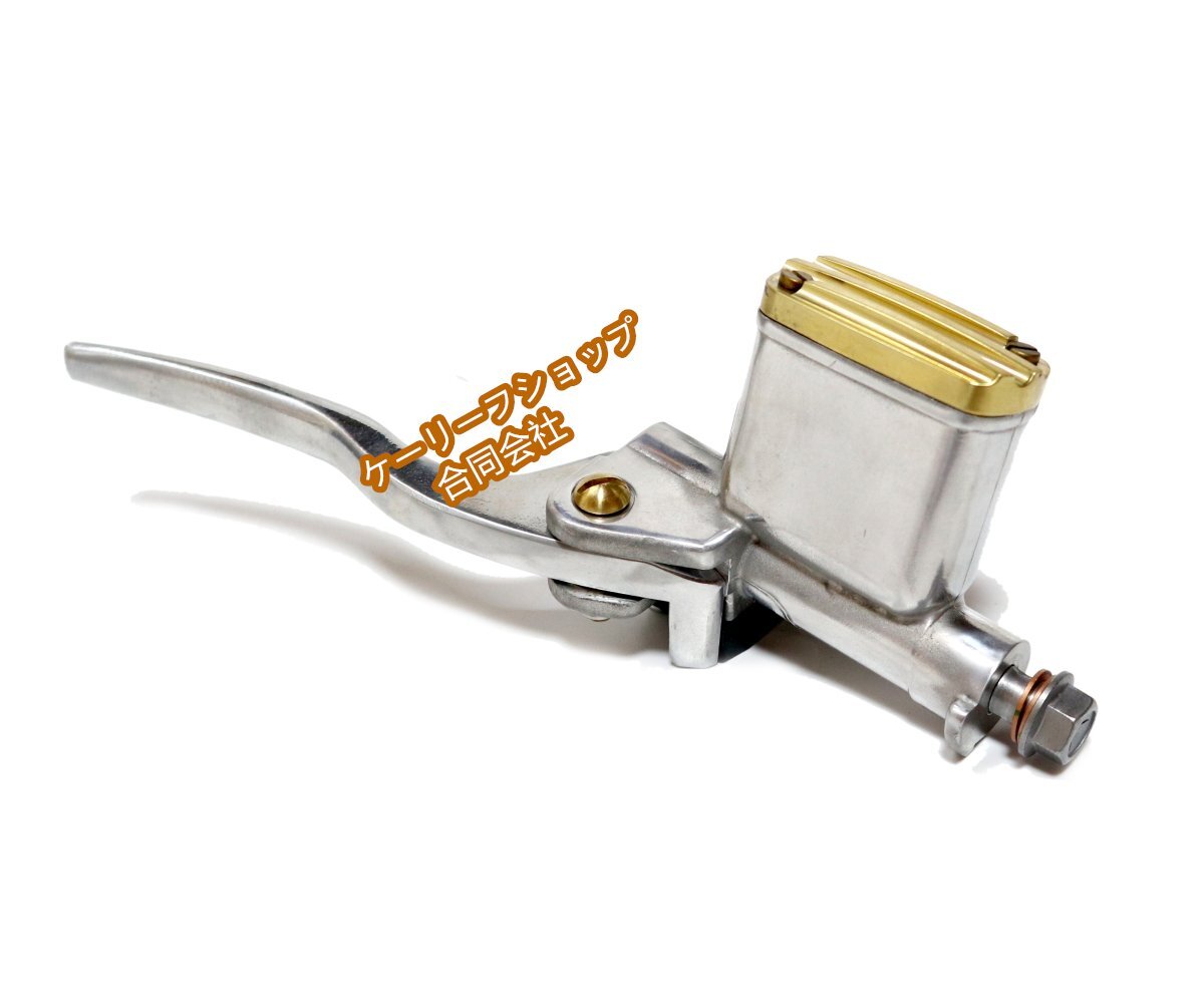 汎用 1インチ ブレーキレバー ビンテージ チョッパー ナックル パンヘッド ショベル マスター ハーレー ポリッシュブラス拍卖