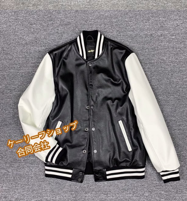 レザージャケット 牛革 シングルライダース 本革 革ジャン カウハイド カーコート バイクジャケット メンズファッション S~4XL拍卖