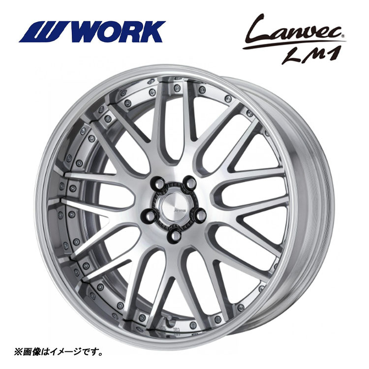 送料無料 ワーク WORK Lanvec LM1 FULL REVERSE STANDARD Adisk 9J-19 +2~-10 5H-114.3 (19インチ) 5H114.3 9J+2~-10【1本単品 新品】拍卖