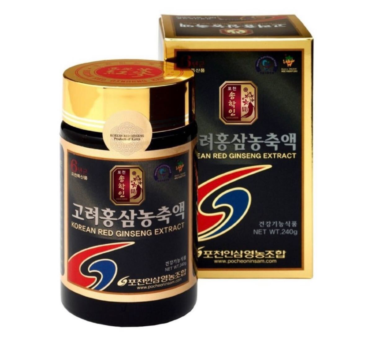 6年根高麗紅参濃縮液100% 高麗人参エキス100% 紅參エキス 高麗人参 抱川人参営農組合 韓国産 最高サポニン拍卖
