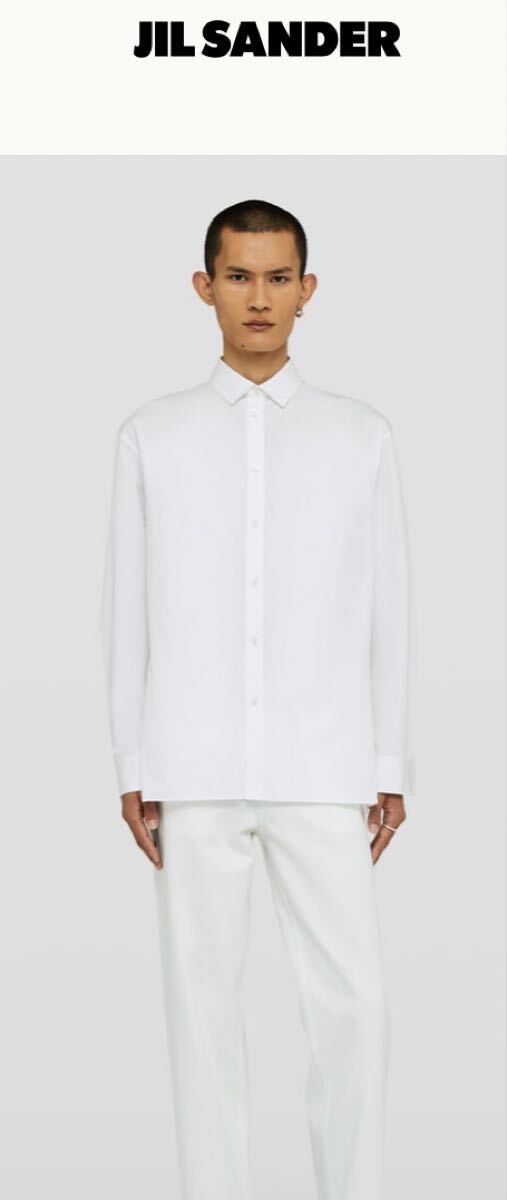 国内正規 未使用 定価 ¥124,300 23SS JIL SANDER ジルサンダー 7days SHIRT THURSDAY ドレスシャツ 白 39 15 1/2 JSYQ600305MQ24430001拍卖