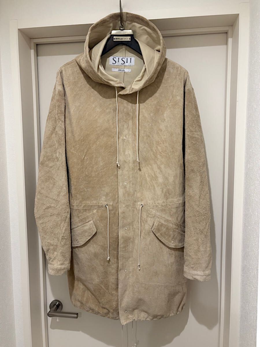 良品即決★SISIIシシ23FW定価12万円レザースノーパーカーコートL拍卖