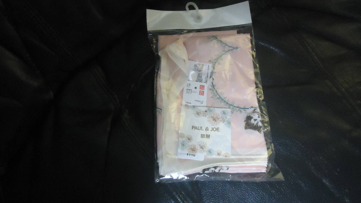 ★即決★ Paul&Joe ポール&ジョー ネコ 猫 ねこ柄 スカーフ ユニクロ ポールアンドジョー ピンク系 サイズ70 ×70cm 未使用拍卖