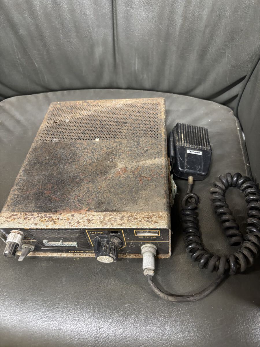Kuranishi MARKER-LUXURY UHF FMトランシーバー 1971年製 ジャンク マイク付き 無線機拍卖