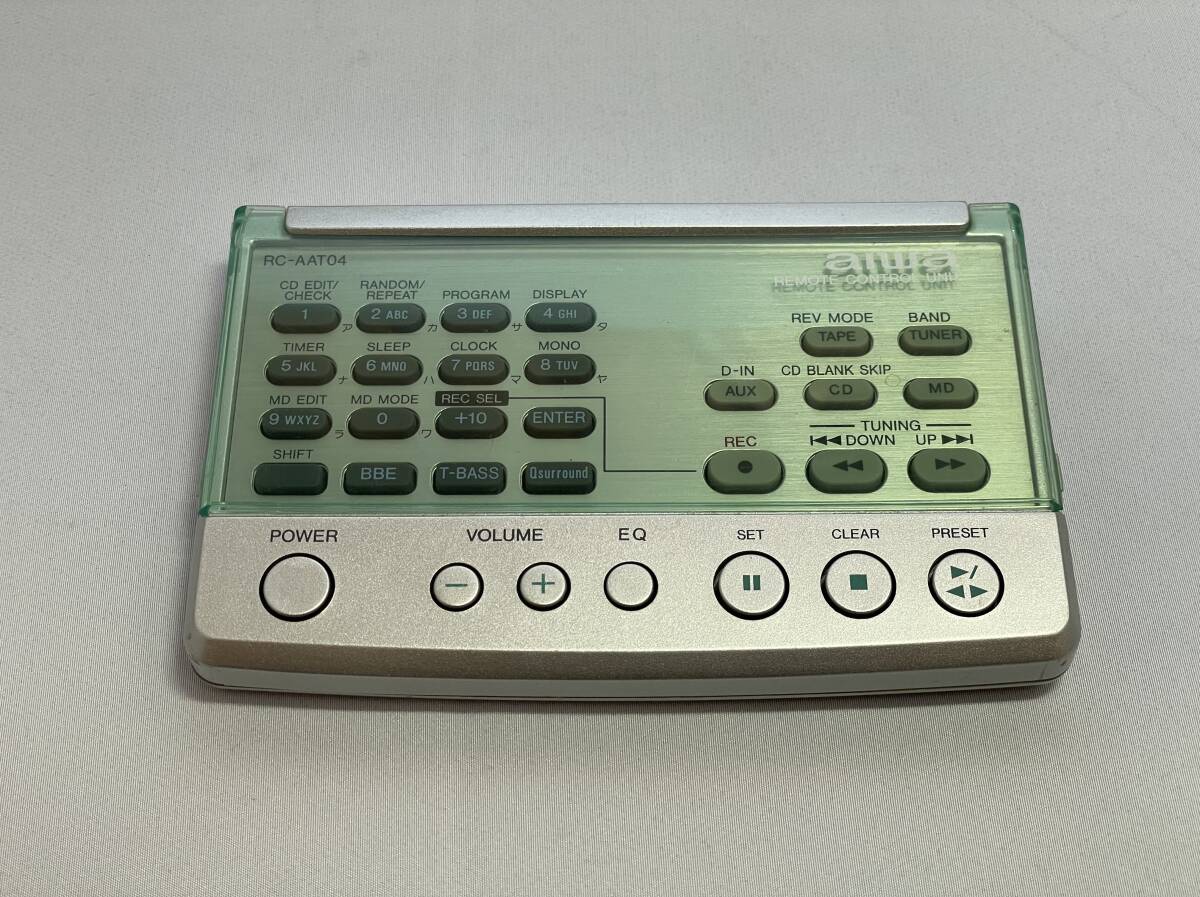 【中古/超希少・超レア/動作確認済】★aiwa/アイワ:オーディオ用リモコン(RC-AAT04)★拍卖
