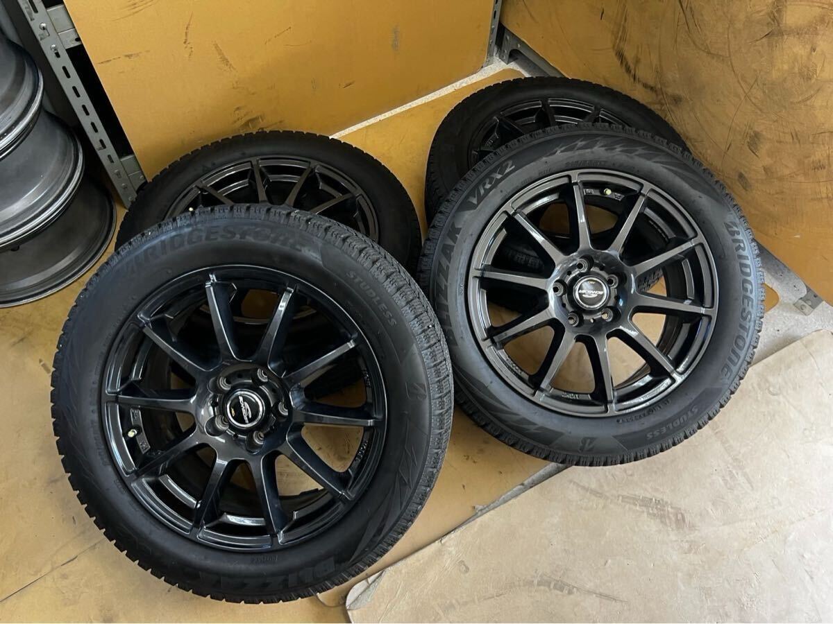 SCHNEIDER MID ホイール BRIDGESTONE BLIZZAK VRX2 タイヤホイール 4本セット 17インチ K25903T3拍卖