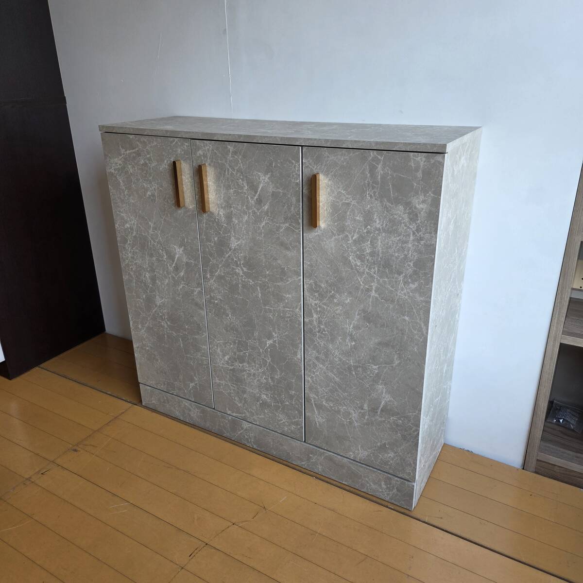 未使用訳あり幅90cm 奥行30cm キャビネット 取っ手 カウンター下収納 キッチン キッチン収納 省スペース リビング収納 収納 ダイニング 拍卖