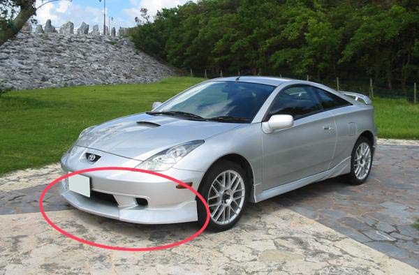 安心の日本製!ZZTセリカ前期用フロントハーフスポイラー拍卖