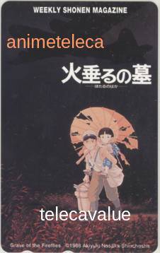 【テレカ】 火垂るの墓 近藤喜文 宮崎駿 スタジオジブリ 少年マガジン 抽プレテレカ 9G-HO1009 未使用・Aランク拍卖