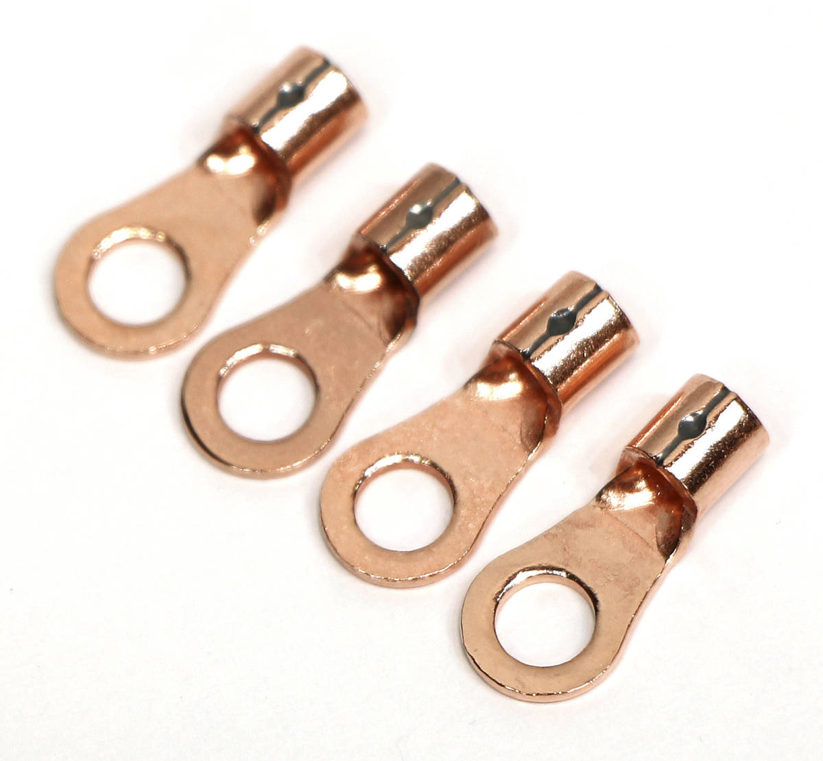 送料無料!非メッキ 高純度 OFC 無酸素銅 丸型(R型)圧着端子 4個set R2-3.5拍卖