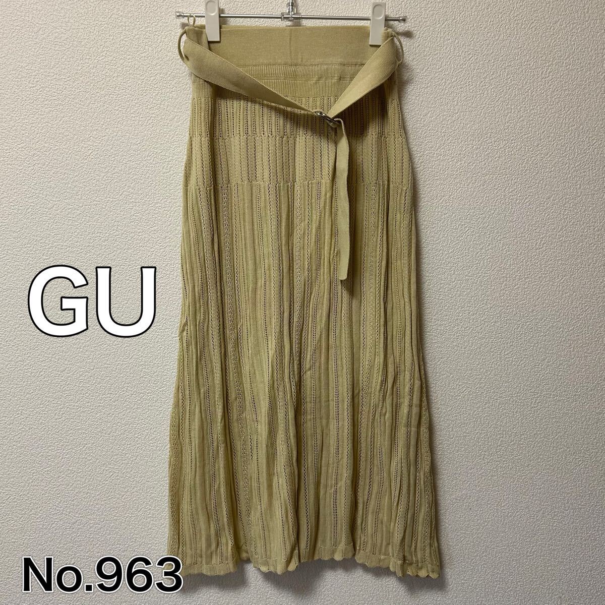 送料無料 匿名配送 GU ロングスカート拍卖