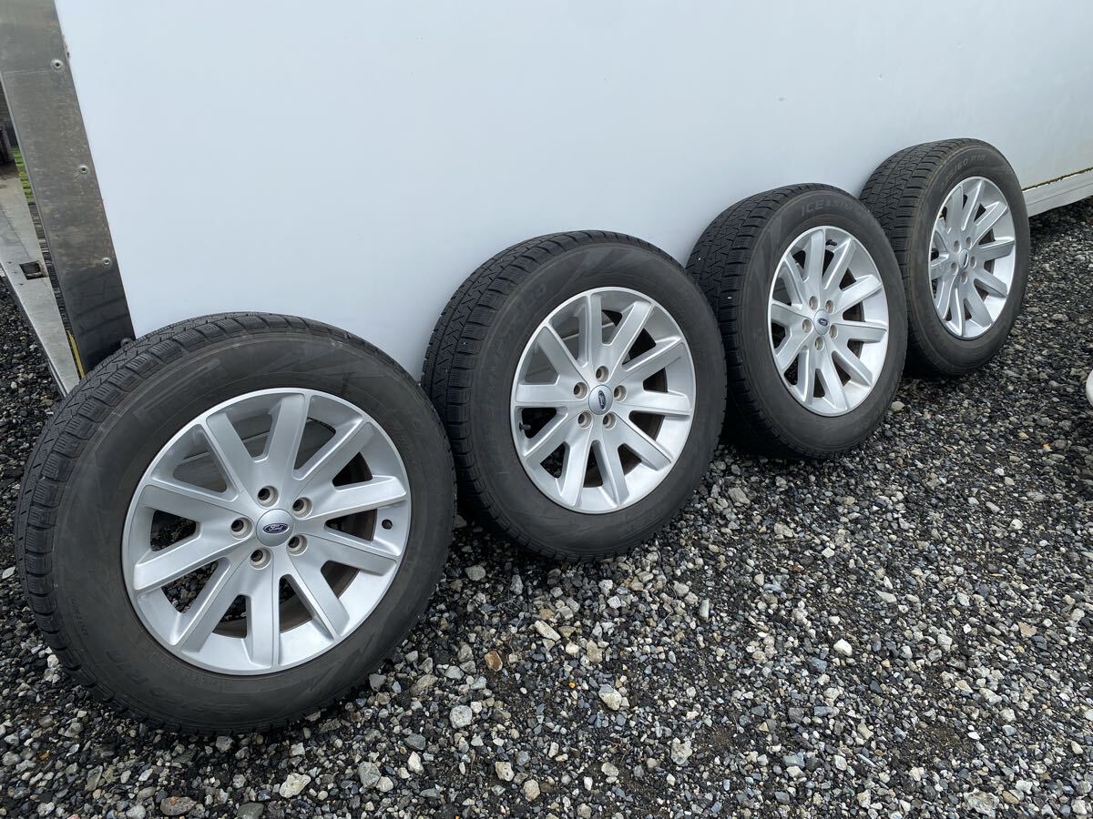 フォードFordエクスプローラー純正アルミホイール+スタッドレスタイヤ4本セット.18インチ.手渡しのみ.発送不可拍卖
