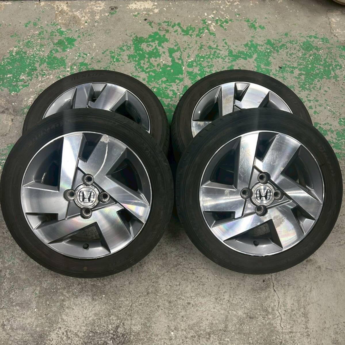 4穴■ホンダ純正 2023年製 ダンロップ 165/55R14 4本 ■090301K拍卖