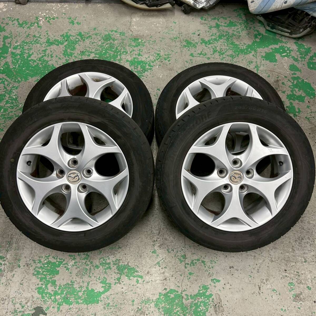 5穴■マツダ純正ホイール 2020年製 ブリヂストン PLAYZ 205/60R16 4本 ■090310K拍卖