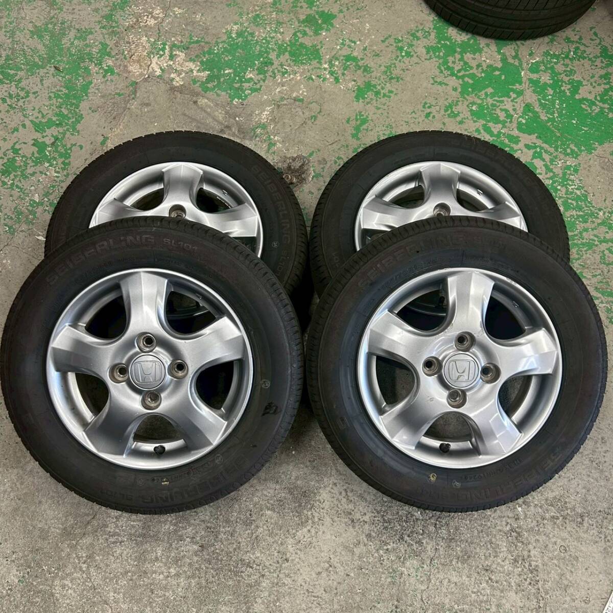 4穴■ホンダ純正 2025年製×2 2024年製×2 SEIBERLING 155/70R13 4本■093004K拍卖