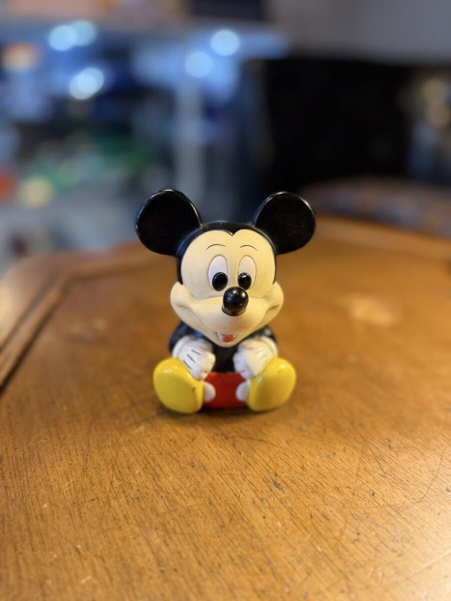 アンティーク ミッキーマウス 貯金箱 フィギュア ソフビ拍卖