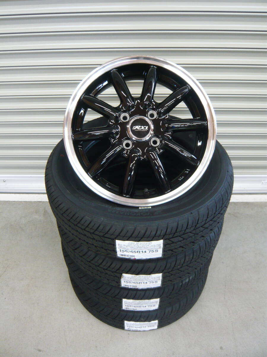 ヨコハマS306☆155/65R14☆軽自動車N-BOXタントムーヴスペーシアワゴンRラパンデイズNワンNワゴンウェイクデリカミニekワゴンアルト拍卖