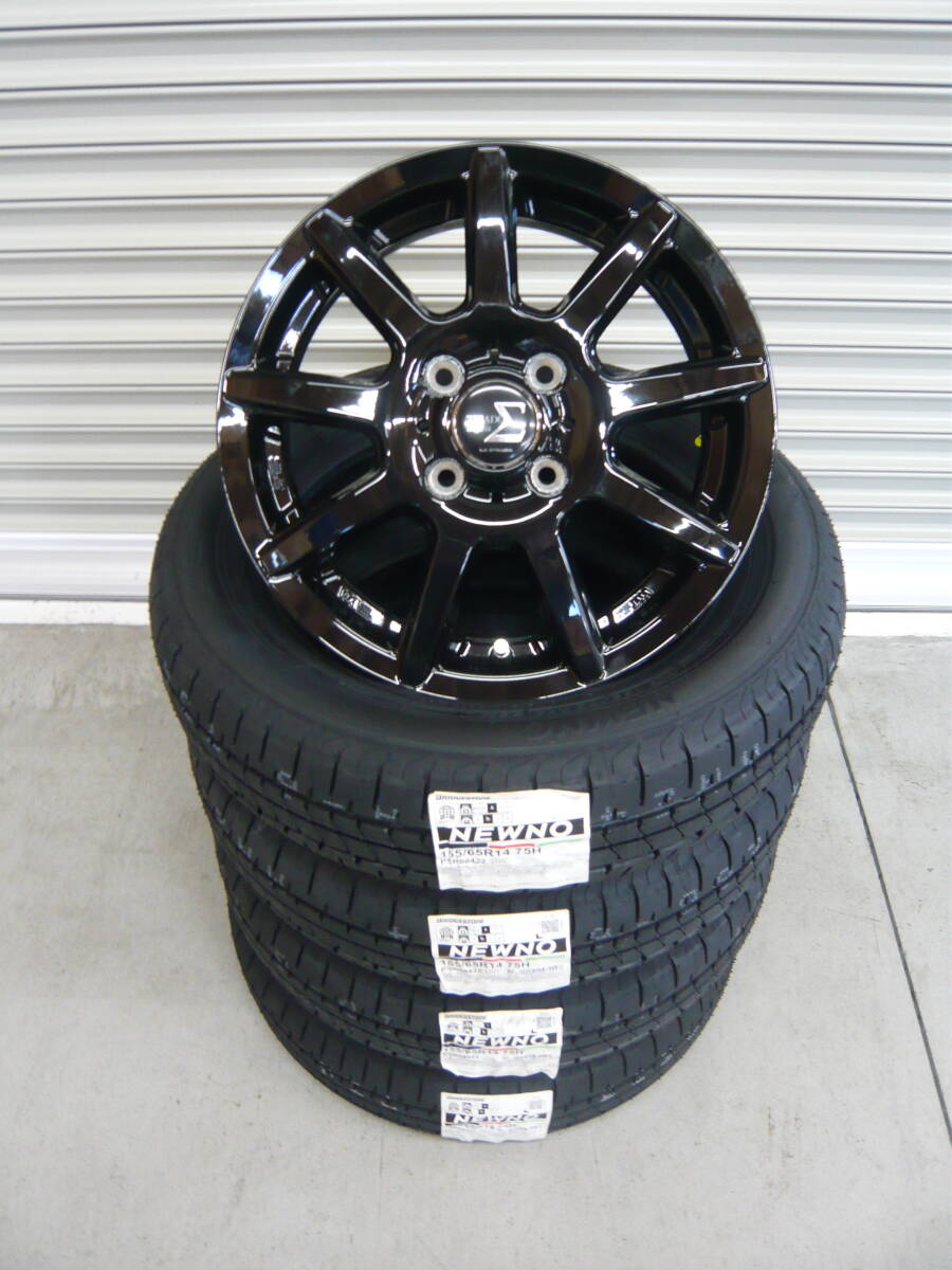 新品☆ブリヂストンNEWNO☆155/65R14☆軽自動車N-BOXタントムーヴワゴンRスペーシアウェイクデイズラパンデリカミニNワンムーブキャンパス拍卖
