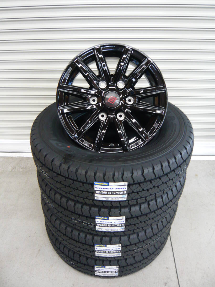 新品グッドイヤーカーゴプロ☆195/80R15LT☆4本セット☆ハイエース・レジアスエース等に拍卖