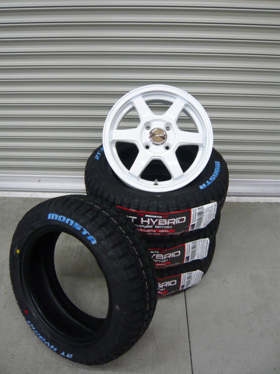 モンスタRTハイブリッド☆165/65R14☆アゲバンアゲトラNバンサンバーピクシスデリカミニハイゼットエブリィアトレーキャリースペーシアギア拍卖