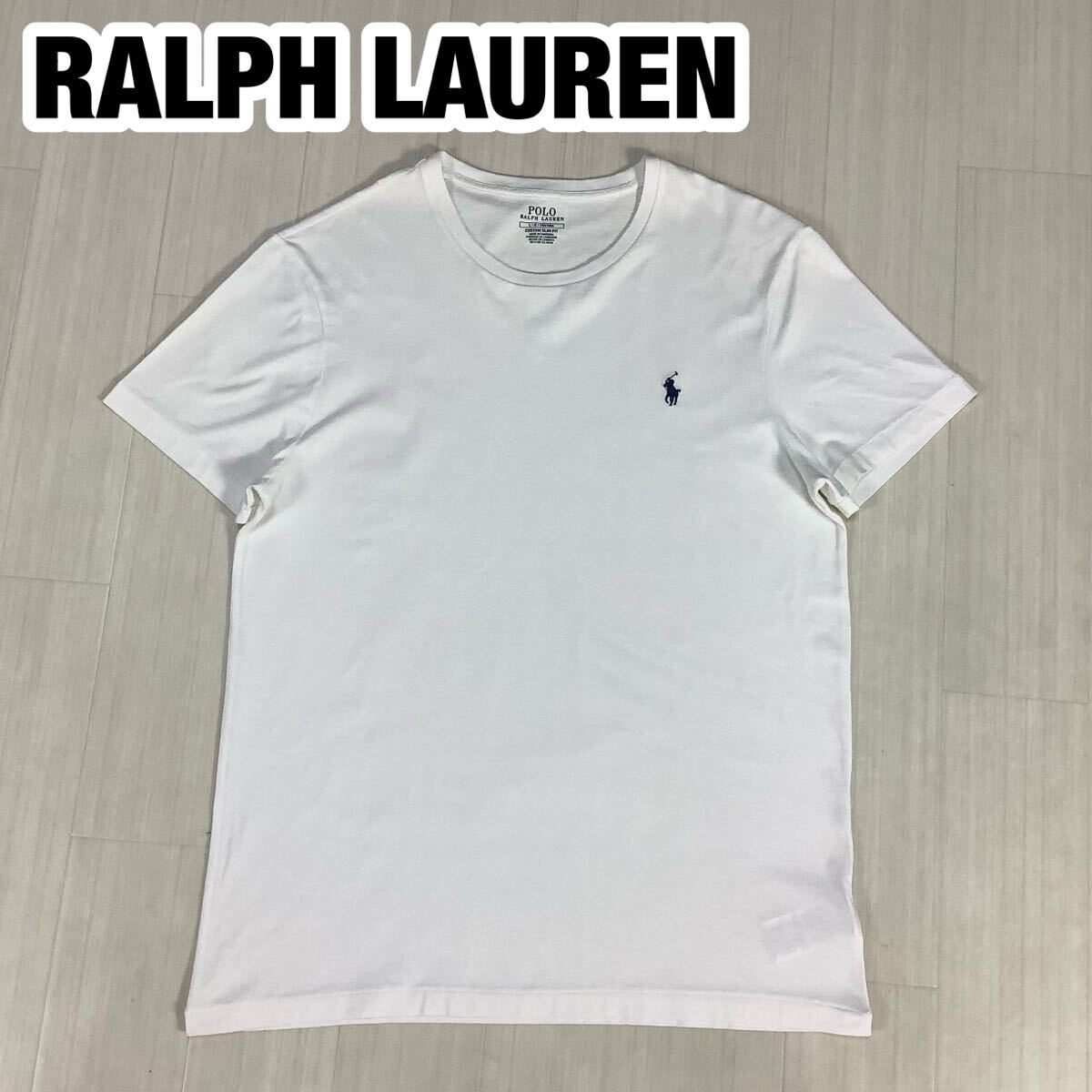 RALPH LAUREN ラルフローレン 半袖 Tシャツ L ホワイト 刺繍ポニー拍卖