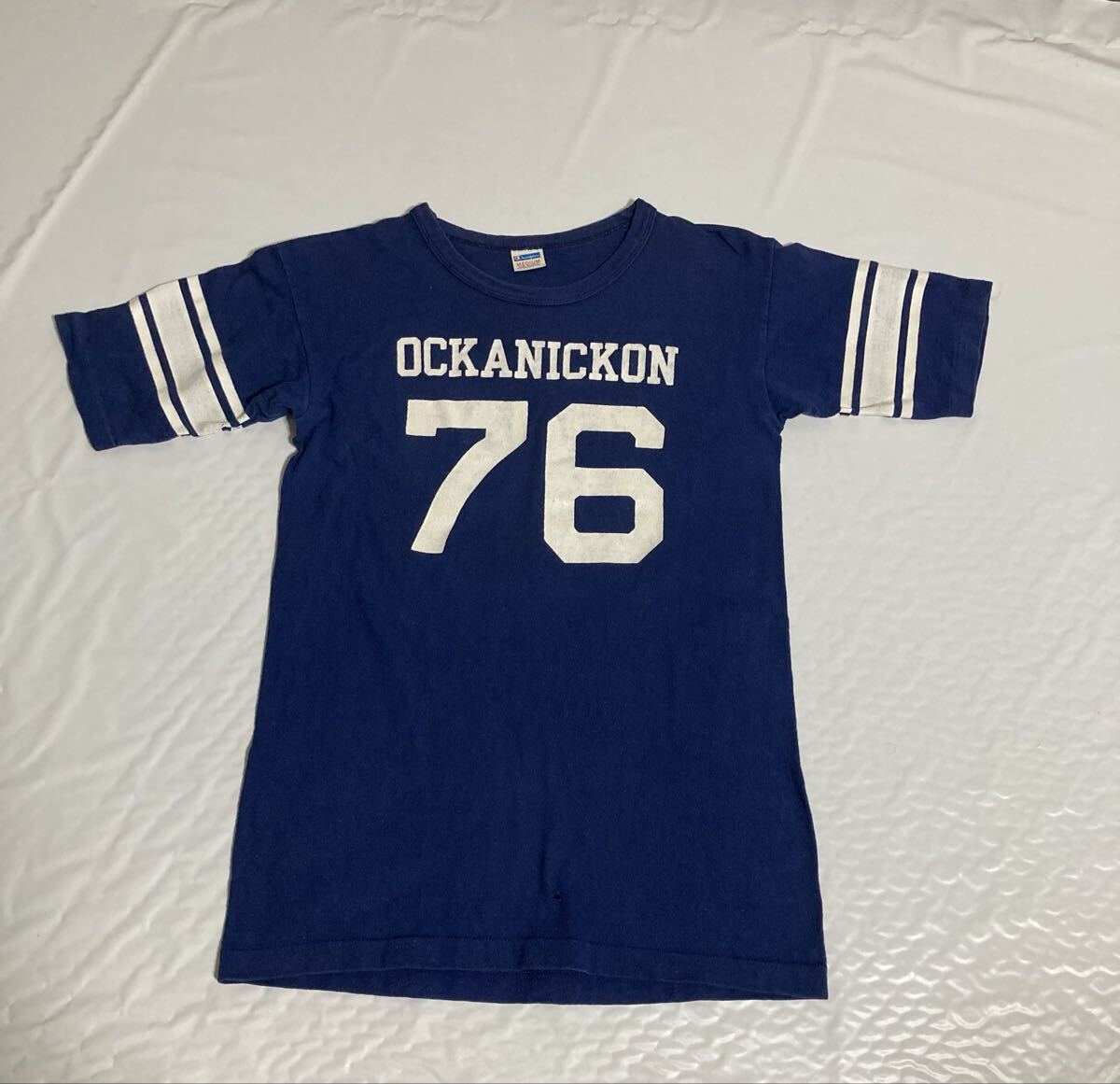 70s チャンピオン フットボール Tシャツ ナンバリング コットン Mサイズ CHAMPION カレッジ 70年代 半袖T ビンテージ ヴィンテージ 拍卖