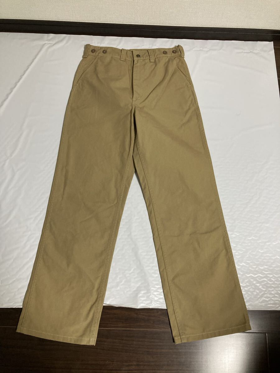 80s 90s FILSON フィルソン パンツ W30 STYLE79 シングル ティン キャンバス ワークパンツ ベージュ USA製 ボトムス ズボン TALON拍卖