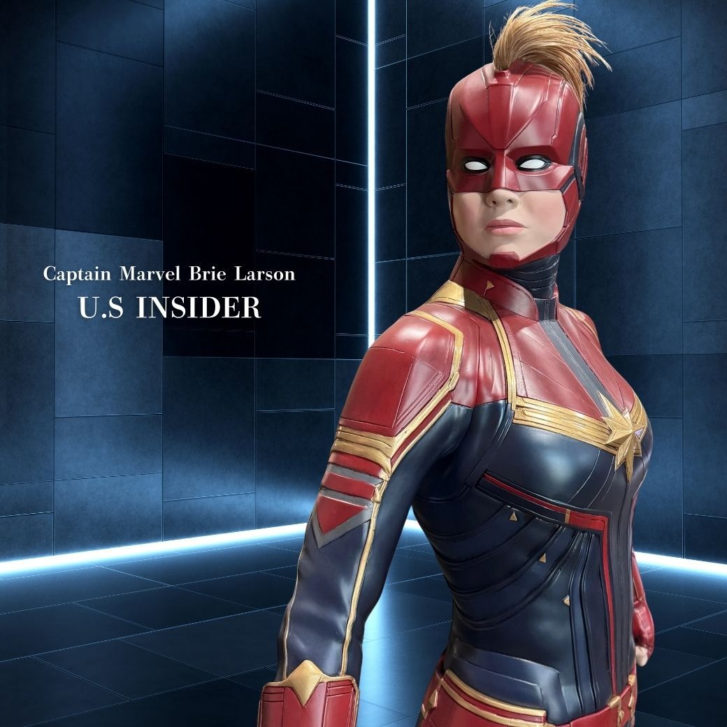 キャプテン・マーベル ブリー・ラーソン / 等身大フィギュア マックルマネキン制作 / 211cm×101.5cm×61cm拍卖