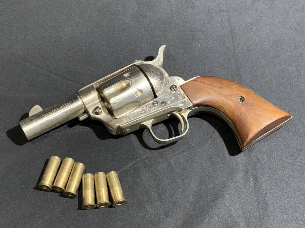 【 MARUSHIN 】マルシン COLT SHERIFF'S MODEL シングルアクションアーミー SAA ピースメーカー 金属モデルガン ウッドストック MFG SMG拍卖