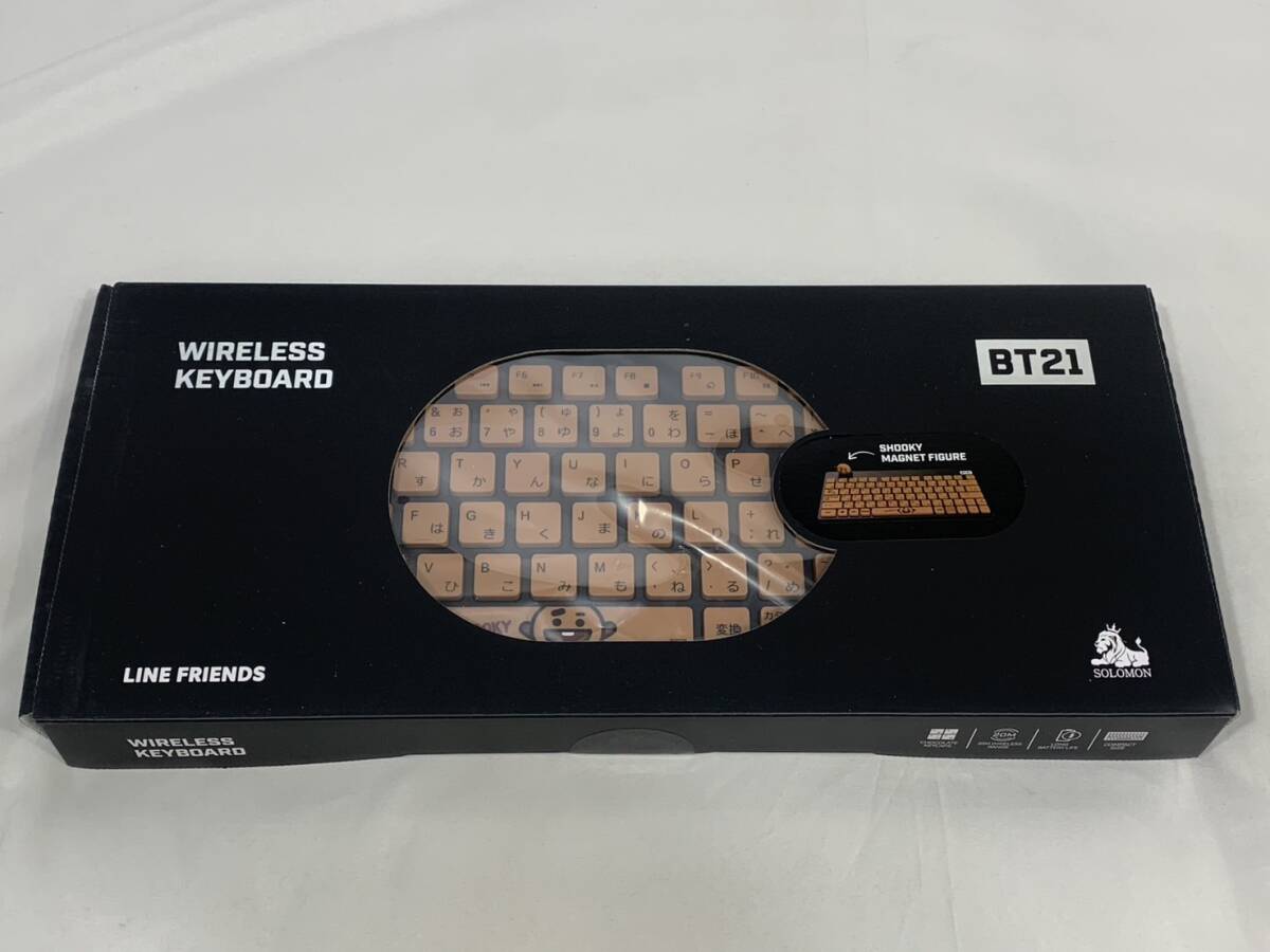 【 BTS シュガ デザイン 】★BT21 シュキ★ LINE FRIENDS ワイヤレス無騒音キーボード SHOOKY ラインフレンズ SUGA 防弾少年団拍卖