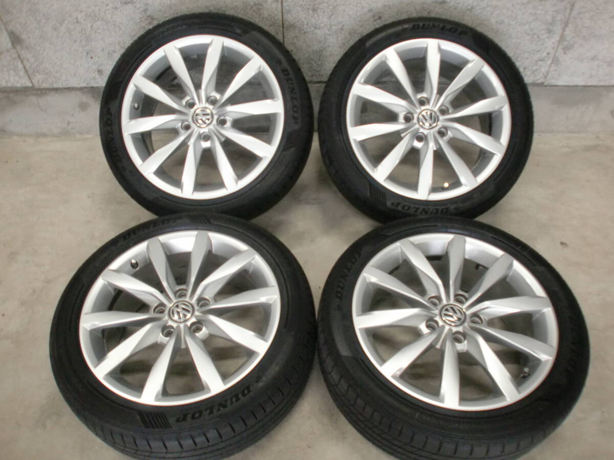 ワーゲン純正 7J×17 ET49 ダンロップ LEMANS V+ 225/45R17 94W 2023yモデル中古品4本拍卖