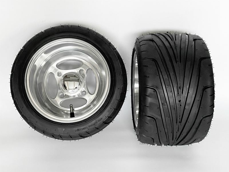 ホンダジャイロカスタムに 10インチ8Jワイドホイール ジャイロキャノピー ジャイロX ジャイロUP クロスアルミホイール引っ張りタイヤ拍卖