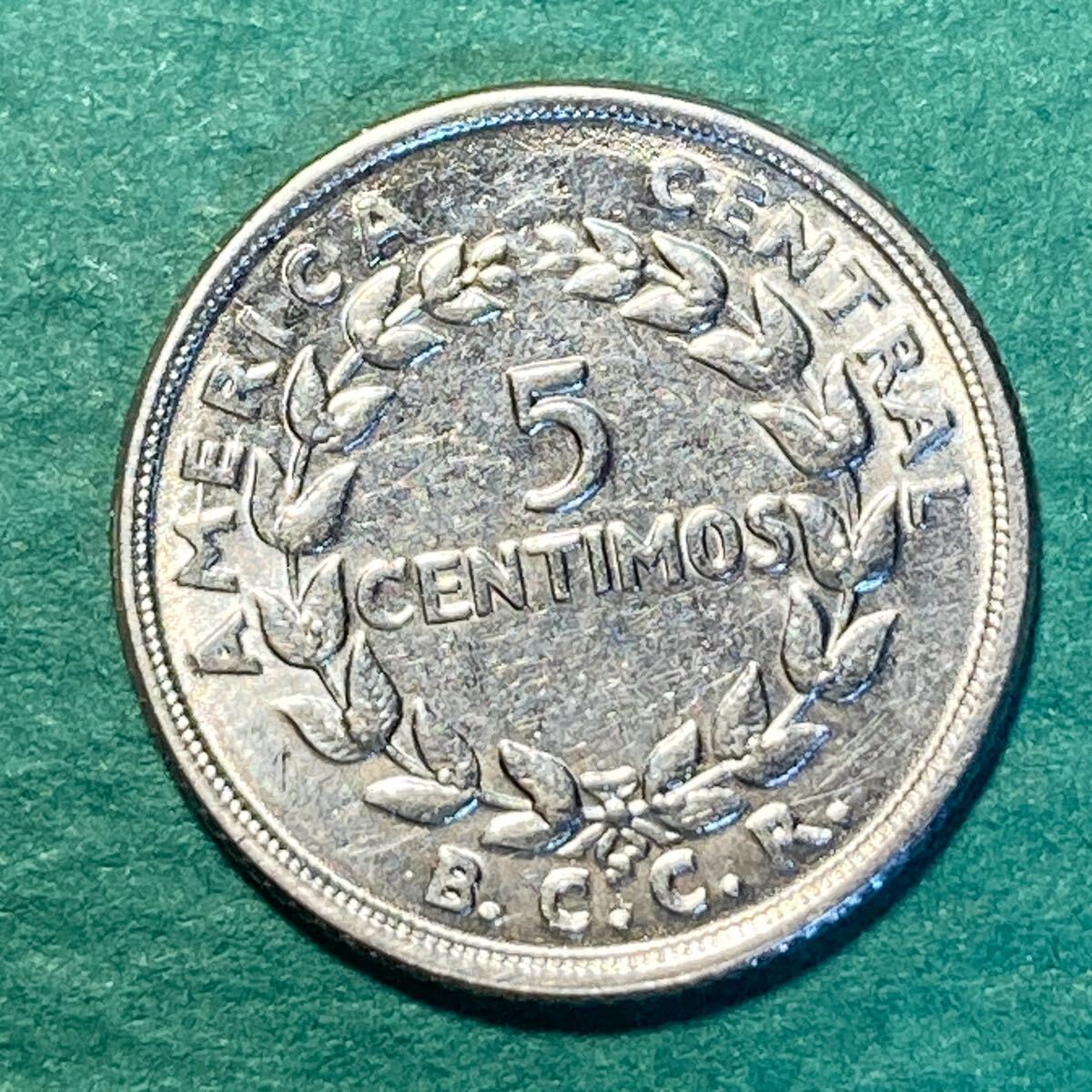 外国硬貨 コスタリカ コイン 5センティモ 1958 COSTA RICA 5 CENTIMOS coin old currency アンティーク Mint 古銭拍卖