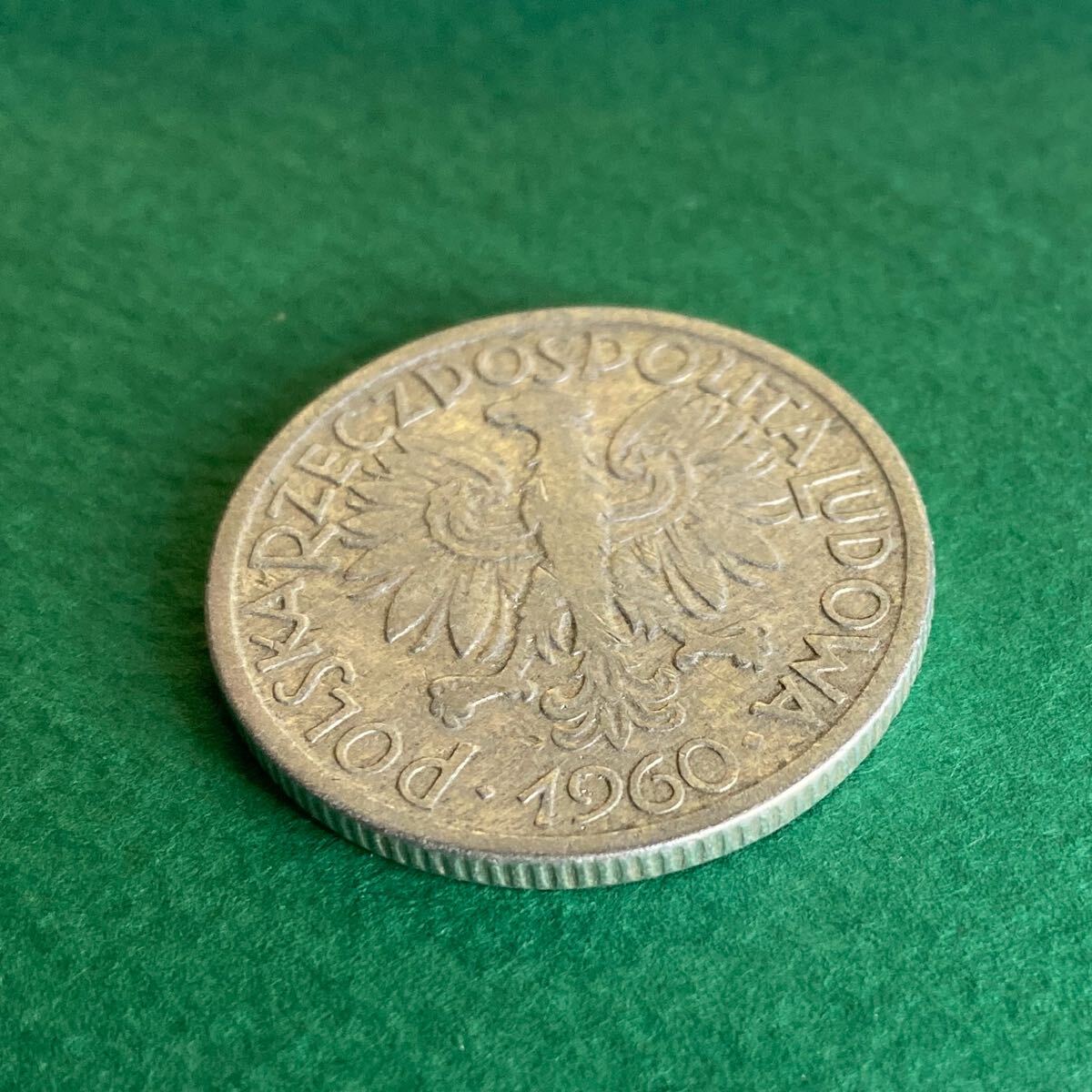 外国硬貨 ポーランド 1960 Poland 2 zlote coin old currency コイン アンティーク 2ズウォティ アルミ拍卖