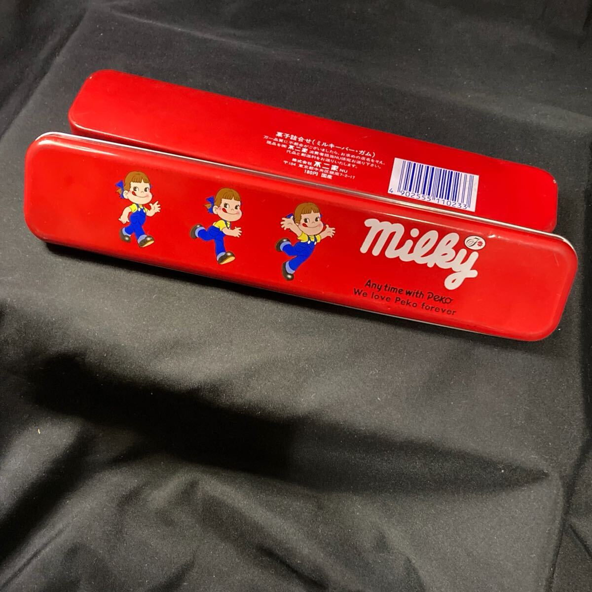 昭和レトロ 当時物 不二家 ミルキーバー 菓子詰め合わせ 空き缶 Fujiya Milky tin can container Rare vintage retro拍卖