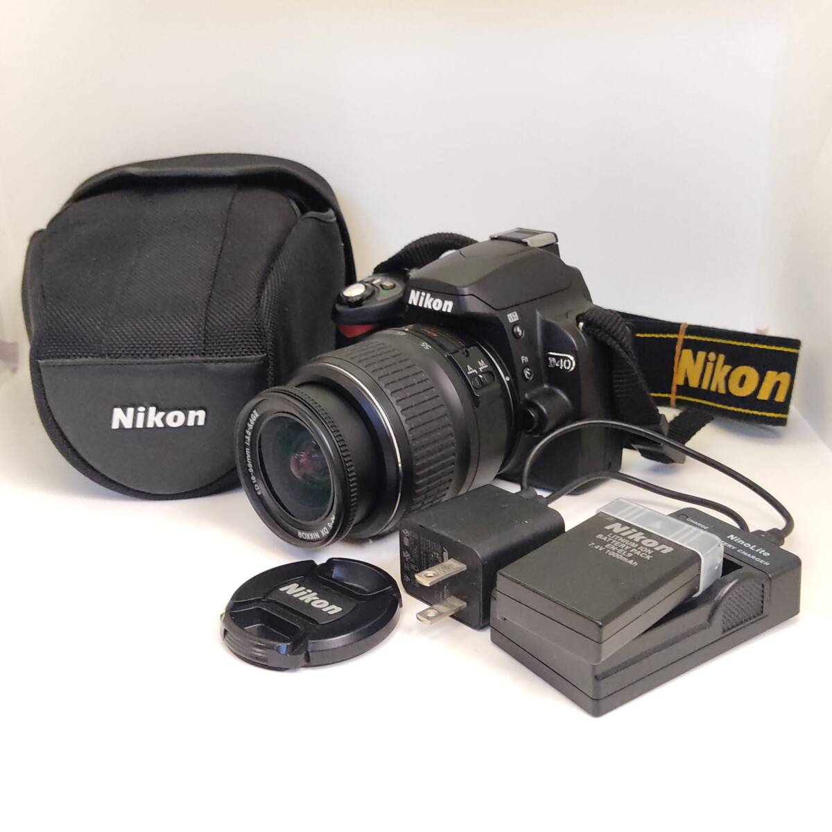 Nikon デジタル 一眼レフ カメラ D40 DX AF-S NIKKOR 18-55mm 1:3.5-5.6GII 説明書URL 中古 ニコン デジカメ 動作確認済/動画有 送料無料拍卖