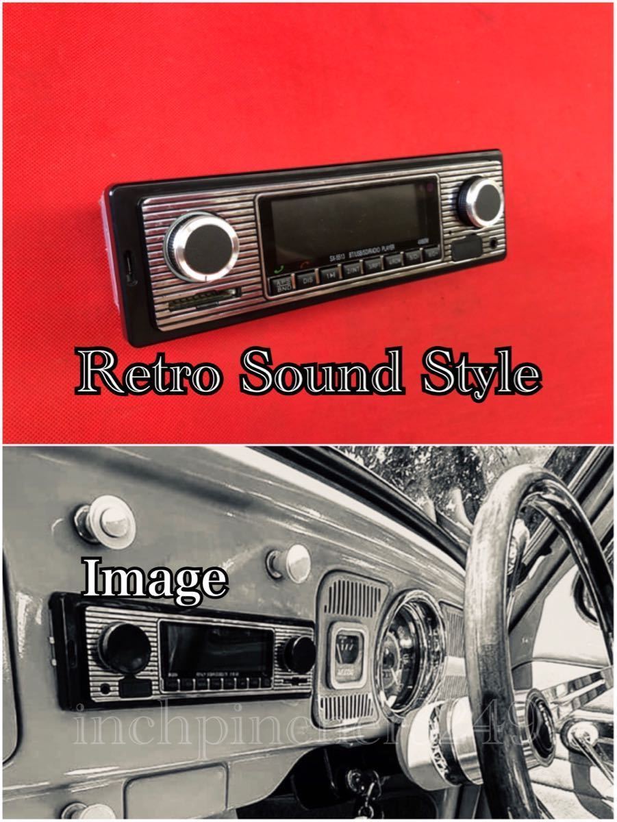 NEWタイプ 旧車 レトロサウンド風 カーステ ラジオ デッキプレーヤー セリカ サニトラ クラウン セドリック トレノ ブルーバード ローレル拍卖