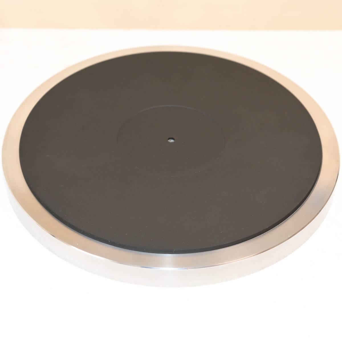 【程度良好】TRIO 重量級2.6kg プラッター KP-7700取り外し品 ターンテーブルシート付き / トリオ拍卖