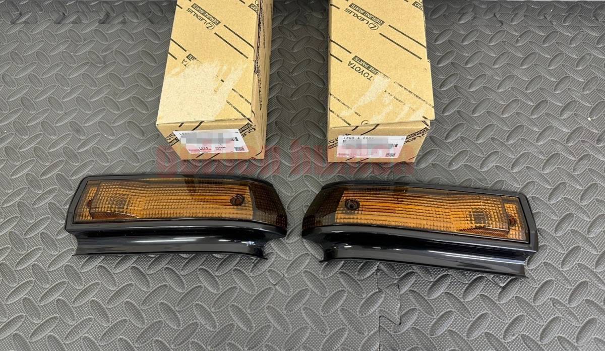 ■新品■トヨタ純正 AE86 85 サイドマーカー ウインカーレンズ 左右セット トレノ レビン 後期 サイドマーカーランプ拍卖