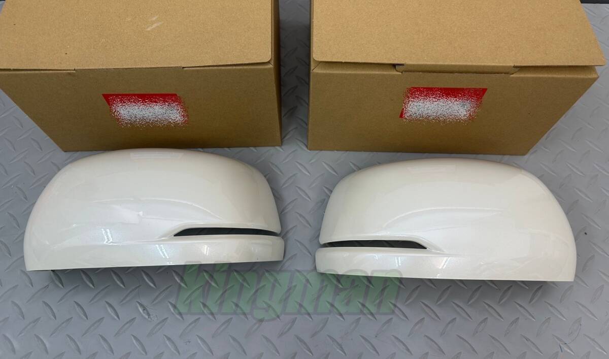 ■新品■ホンダ 純正 エヌワン N-ONE ドアミラーカバー スカルキャップ 左右セット プレミアムホワイト拍卖