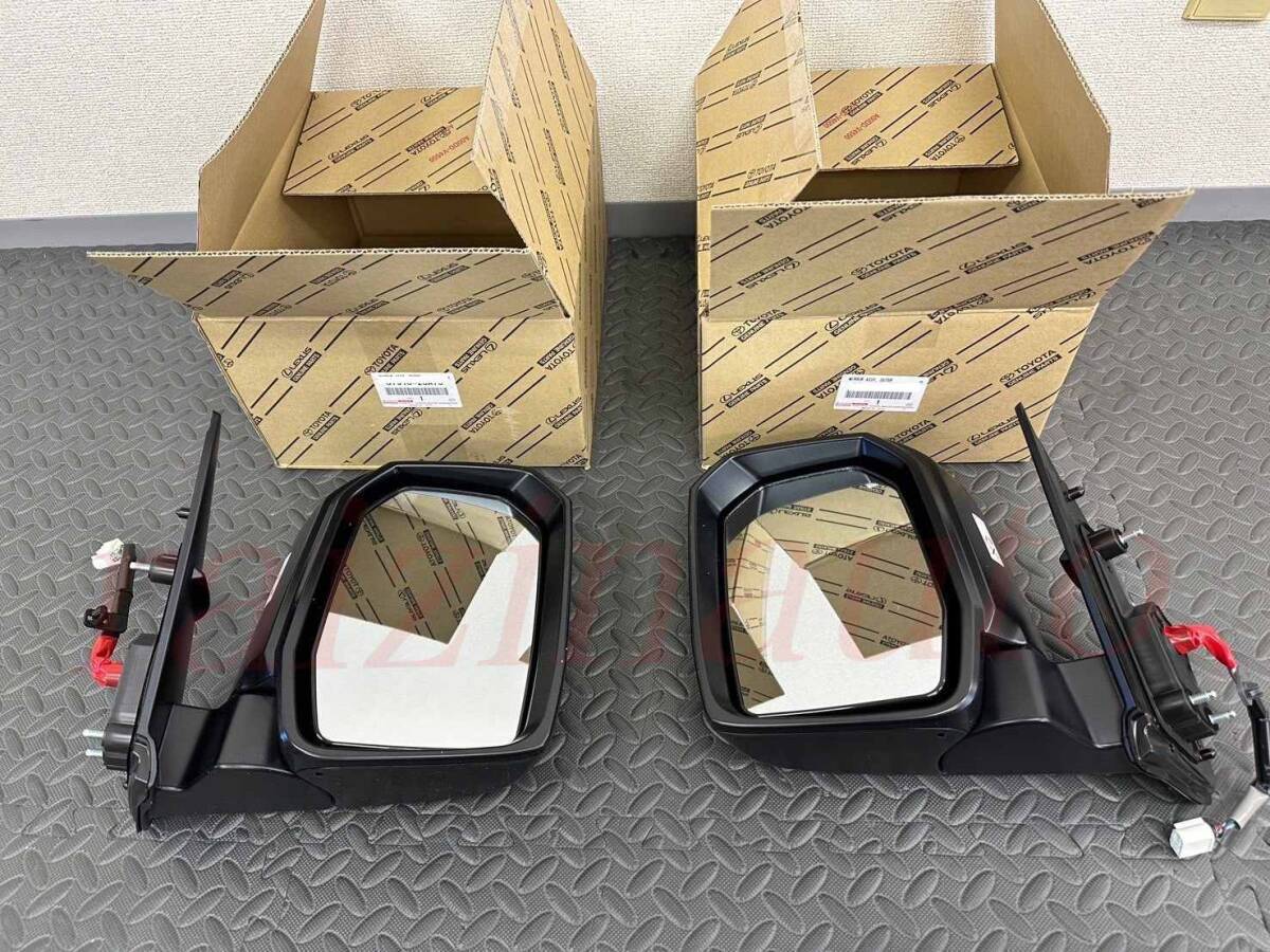●新品 未使用●トヨタ純正 200系 ハイエース 後期 6型 7型 ダークプライム2 ドアミラー 左右セット スーパーGL DX ナロー ワイド拍卖