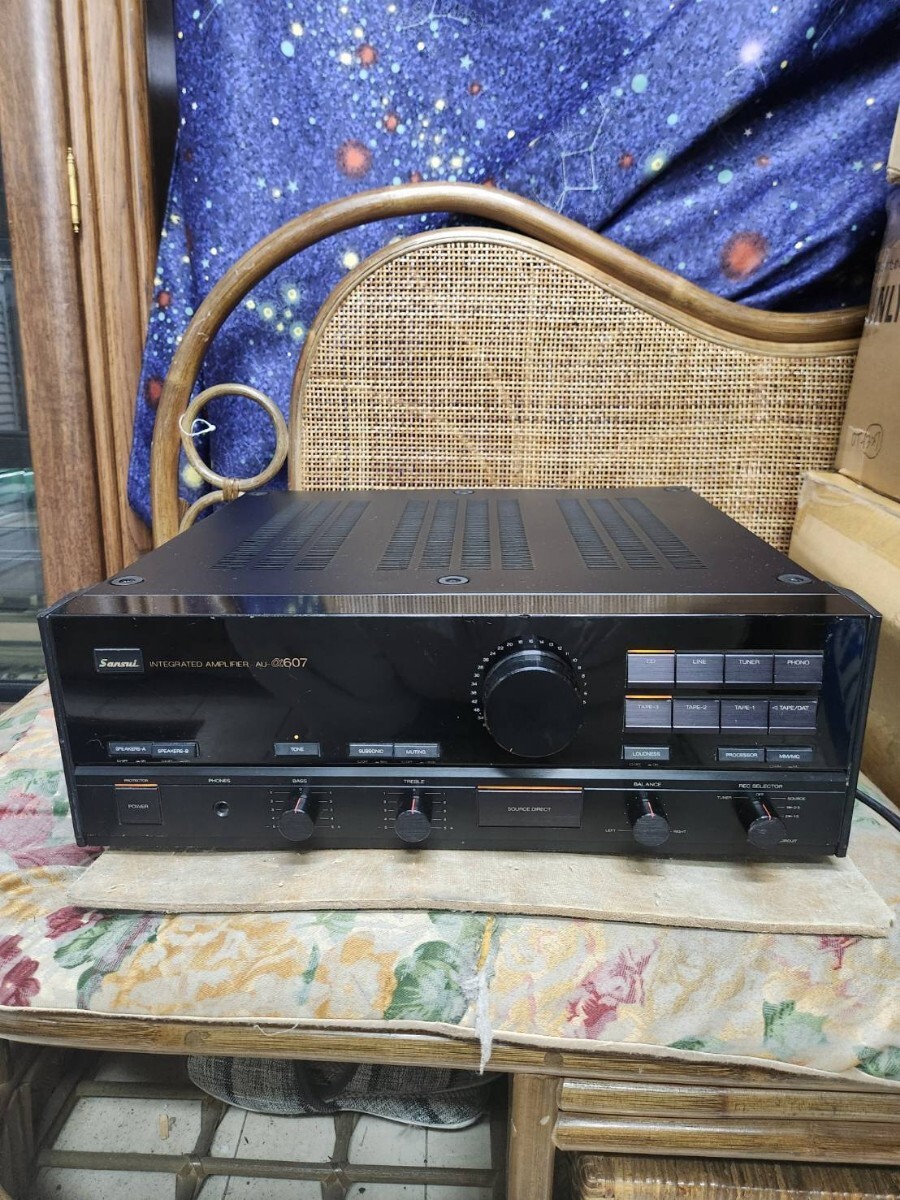 フルレストア完全整備済!完動超美品!山水高級プリメインアンプAU-a607!!拍卖