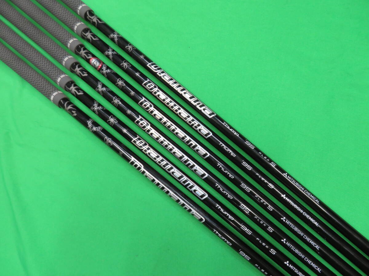 【中古シャフト・アイアン用・6本組】三菱ケミカル ディアマナ サンプ/Diamana Thump i95(S)/6本 #5-P用/グリップ付拍卖